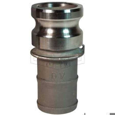 Dixon Type E Cam and Groove Adapter, 1 in, Male Adapter x Hose Shank, Hastelloy CW12MW, Domestic 100-E-HA